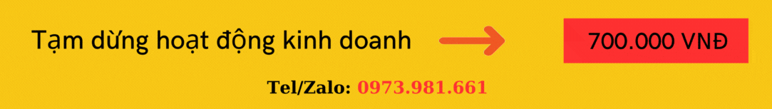 tạm dừng hoạt động kinh doanh